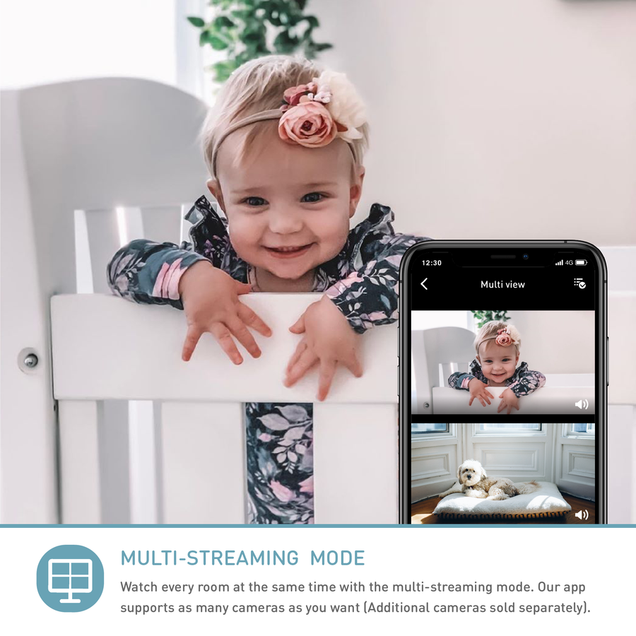 Lollipop Smart Baby Camera - Turquoise